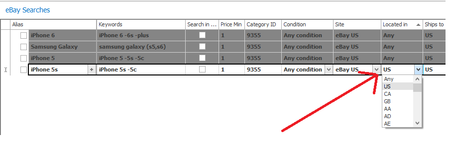 ubuyfirst-keyword-filter-countries-ebay-search-terms