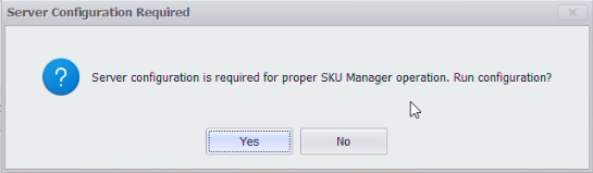 Server Configuration Required