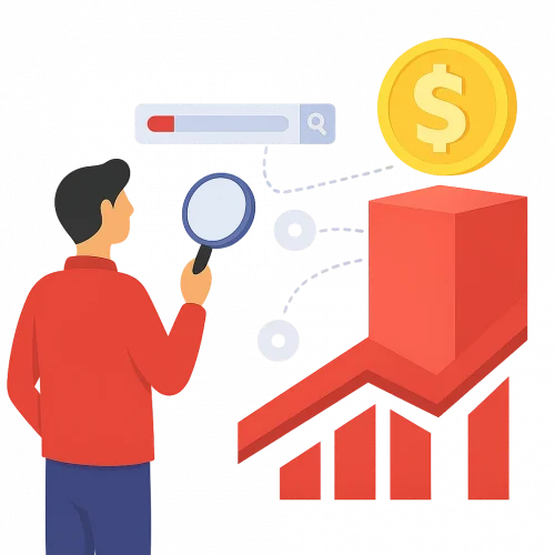A stylized graphic representing the mission of uBuyFirst as the premier eBay software for professional buyers.